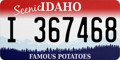 ID license plate I367468