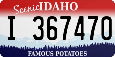 ID license plate I367470