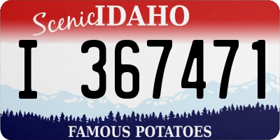 ID license plate I367471