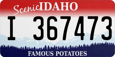 ID license plate I367473