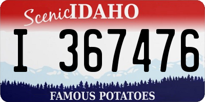 ID license plate I367476