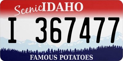 ID license plate I367477