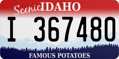 ID license plate I367480