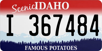 ID license plate I367484