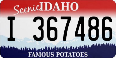ID license plate I367486