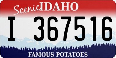 ID license plate I367516