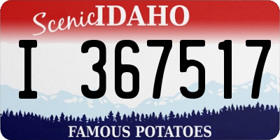 ID license plate I367517