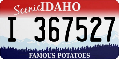 ID license plate I367527