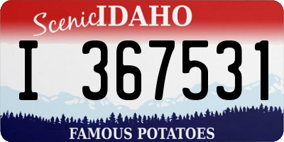 ID license plate I367531