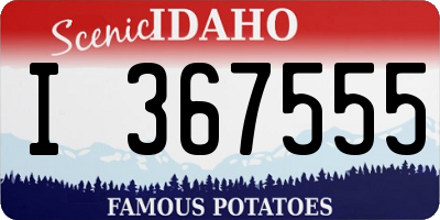 ID license plate I367555