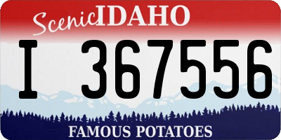 ID license plate I367556