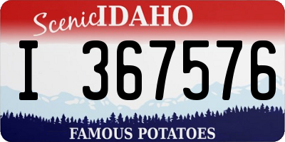 ID license plate I367576