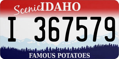 ID license plate I367579