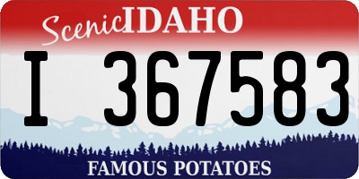 ID license plate I367583