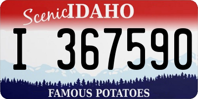 ID license plate I367590