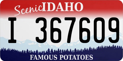 ID license plate I367609