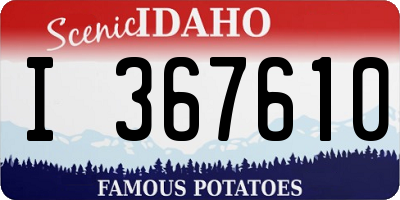 ID license plate I367610