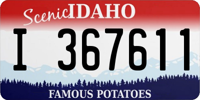 ID license plate I367611