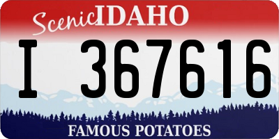 ID license plate I367616