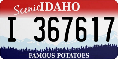ID license plate I367617