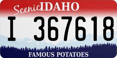 ID license plate I367618