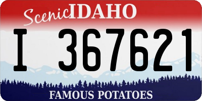 ID license plate I367621