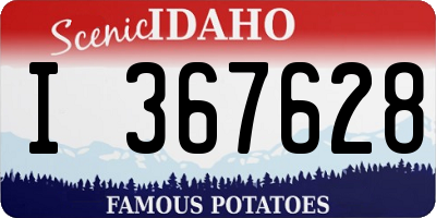 ID license plate I367628