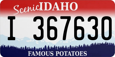 ID license plate I367630