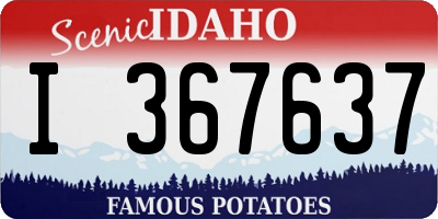 ID license plate I367637