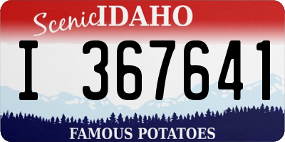 ID license plate I367641