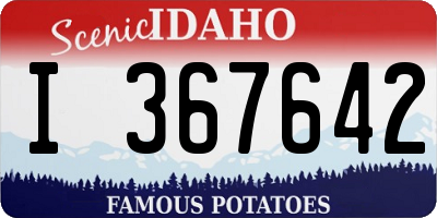 ID license plate I367642