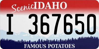 ID license plate I367650