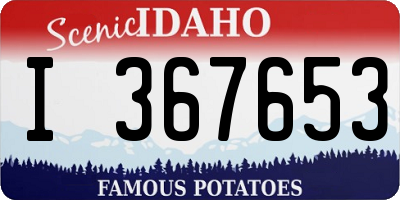 ID license plate I367653