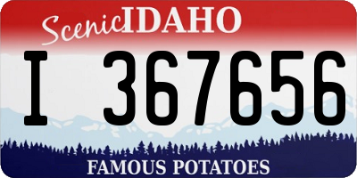 ID license plate I367656