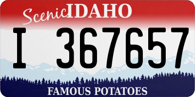 ID license plate I367657