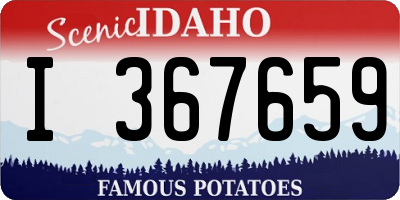 ID license plate I367659