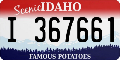 ID license plate I367661