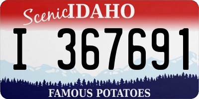 ID license plate I367691