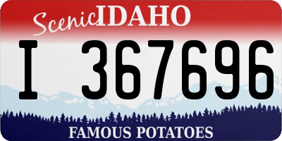 ID license plate I367696