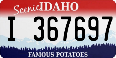ID license plate I367697