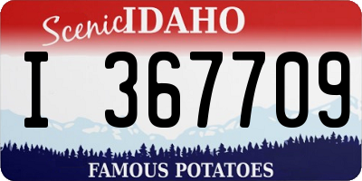 ID license plate I367709