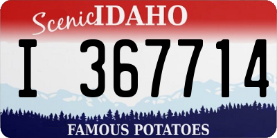 ID license plate I367714