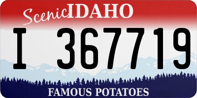 ID license plate I367719