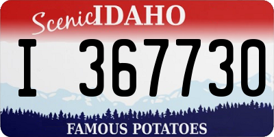 ID license plate I367730