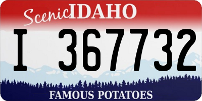 ID license plate I367732