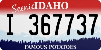 ID license plate I367737