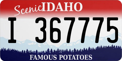 ID license plate I367775