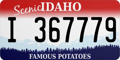 ID license plate I367779