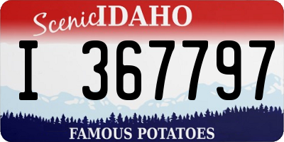 ID license plate I367797