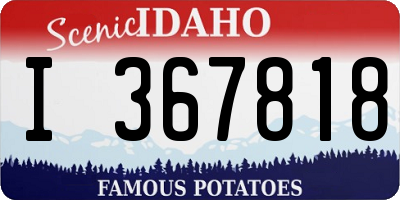ID license plate I367818